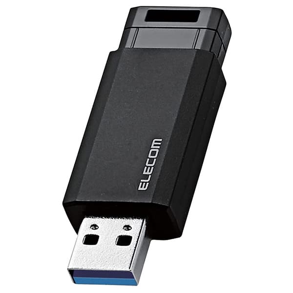 エレコム ノック式USBメモリ MF-PKU3064GBK/E
